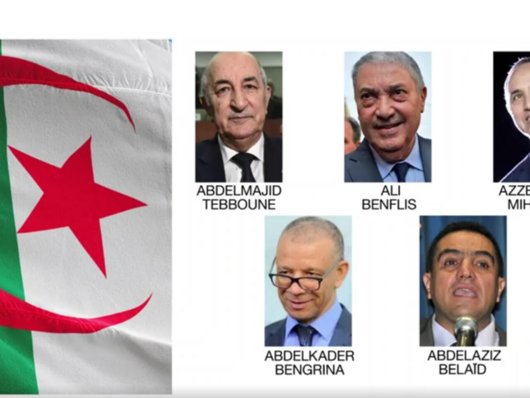 Présidentielle 2024 en Algérie : l’ANIE fait une annonce importante ! Candidats algériens pour la présidentielle 2024, portraits de cinq hommes politiques.