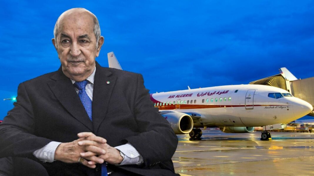 Air Algérie recevra une aide conséquente de 10 Milliards de dinars de l’État en 2024 Homme d'affaires devant un avion Air Algérie au sol.