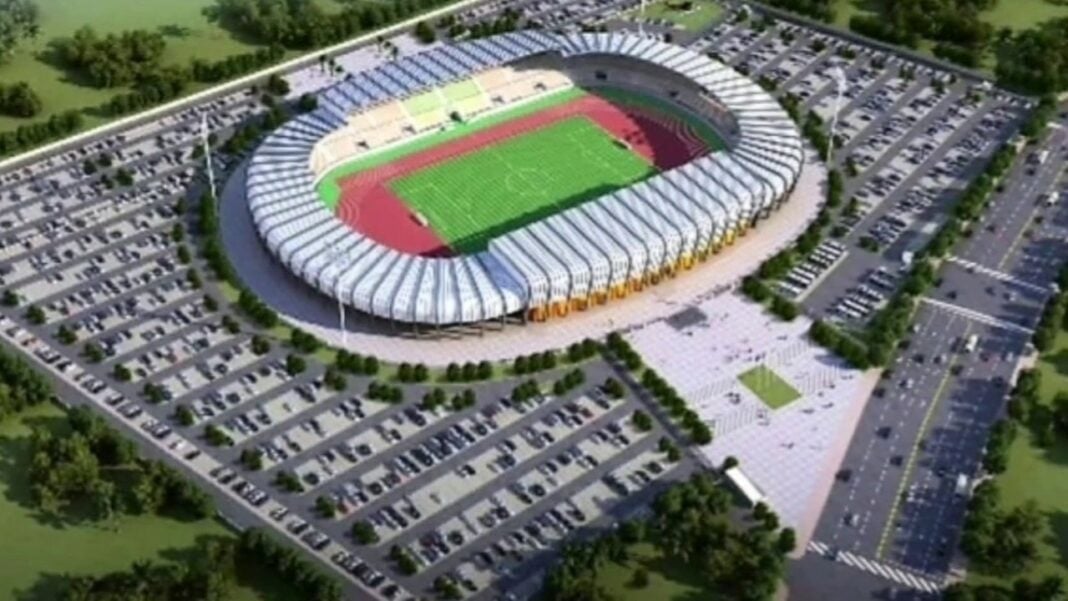 Stade Amadou Gon Coulibaly Korhogo Stade de football moderne à Korhogo pour la CAN 2023.
