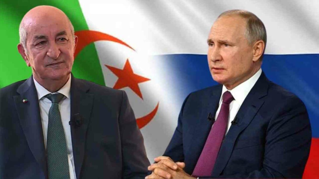 Vladimir Poutine applaudit la diplomatie équilibrée de l’Algérie : Un renforcement des liens politiques et économiques Vladimir Poutine et un dirigeant algérien lors d'une rencontre diplomatique.