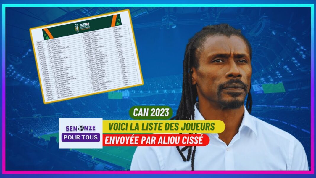 Liste officielle des joueurs du Sénégal pour la CAN 2023.
