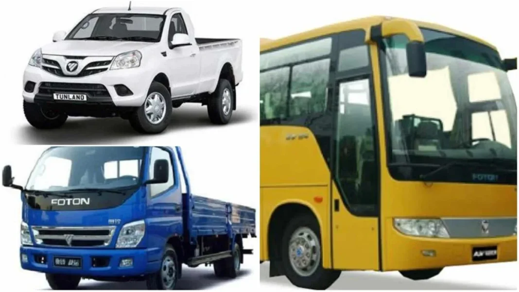 Gamme de véhicules FOTON : camion, bus et pickup en Algérie.