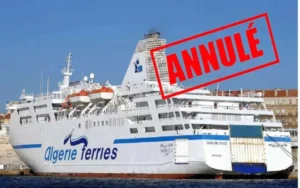 algerie ferries annonce annulation plusieurs traversees