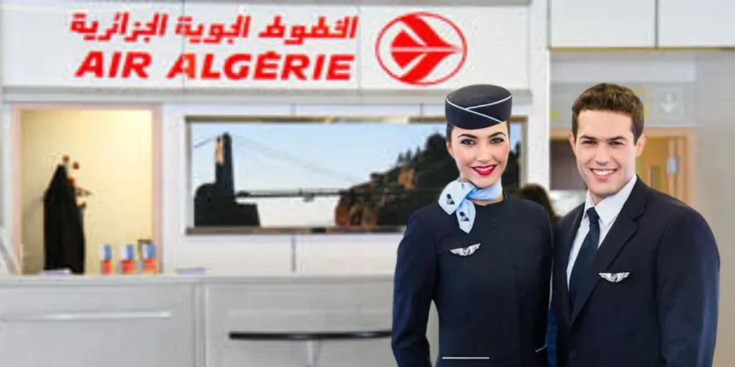 Le nouveau PDG d’Air Algérie annonce des changements majeurs pour la compagnie aérienne Nouveau PDG d'Air Algérie avec une hôtesse de l'air dans un aéroport.