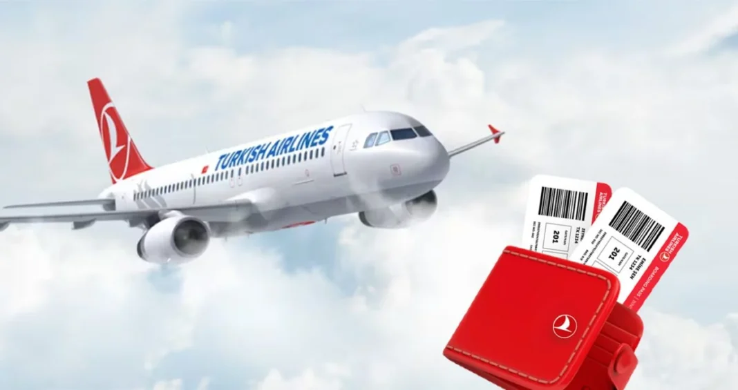 Turkish Airlines lance Tk Wallet : Un nouveau service numérique pour les vols vers l’Algérie Avion Turkish Airlines avec TK Wallet pour vols vers l'Algérie.