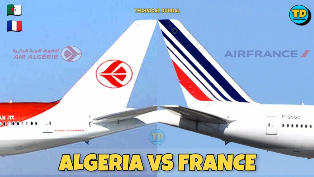 Repas en vol : un voyageur déclenche une polémique en comparant Air Algérie et Air France Avions d'Air Algérie et Air France face à face en vol.