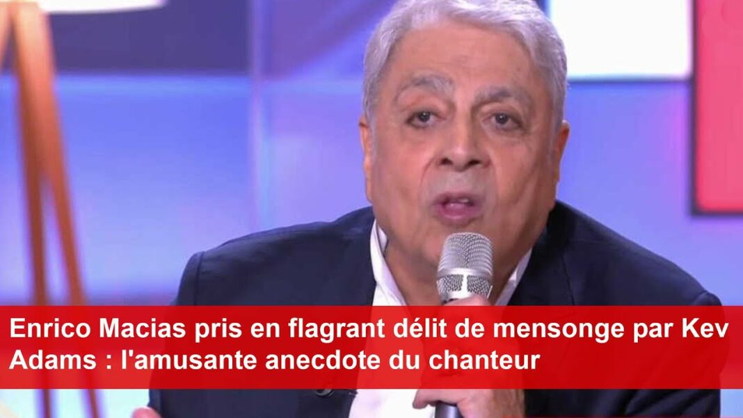 Enrico Macias parlant dans une émission télévisée.