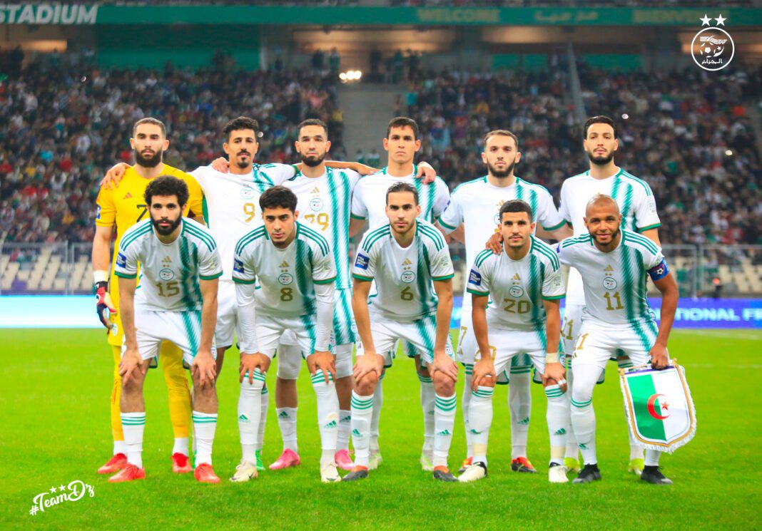 Équipe d’Algérie : Voici les ajustements prévus pour affronter l’Afrique du Sud L'équipe d'Algérie de football avant un match important contre l'Afrique du Sud.