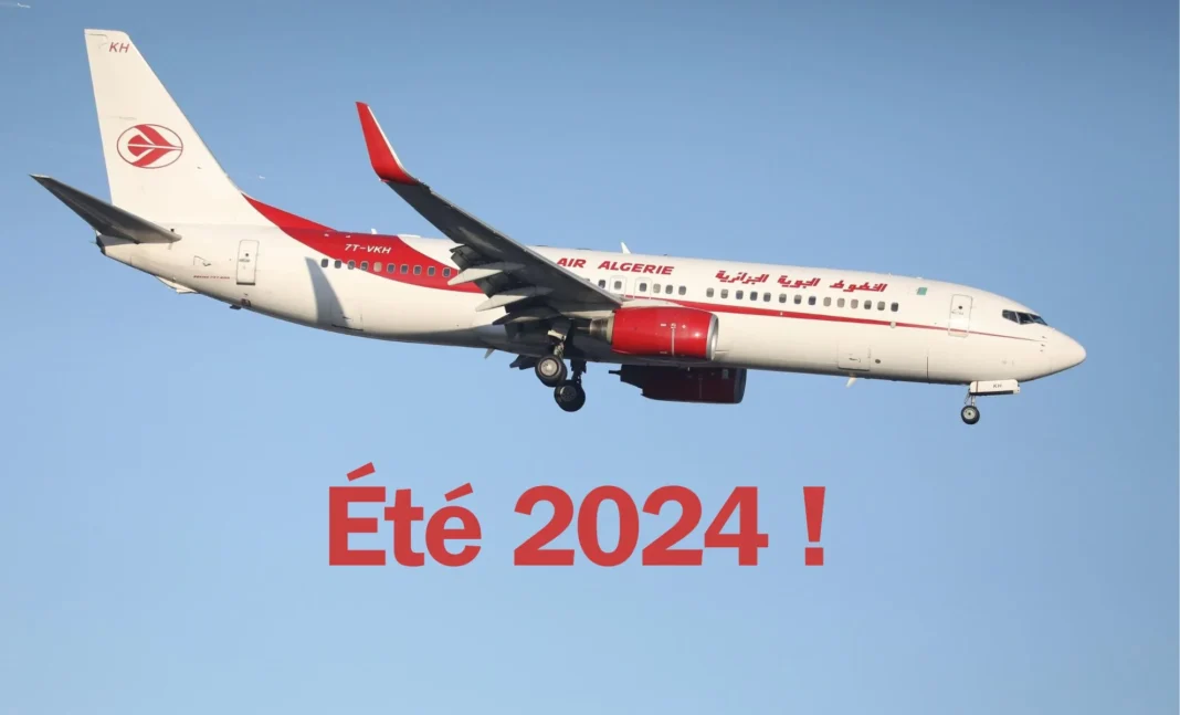 « Ma Famille » : La nouvelle offre estivale alléchante d’Air Algérie Avion d'Air Algérie en vol pour l'été 2024.