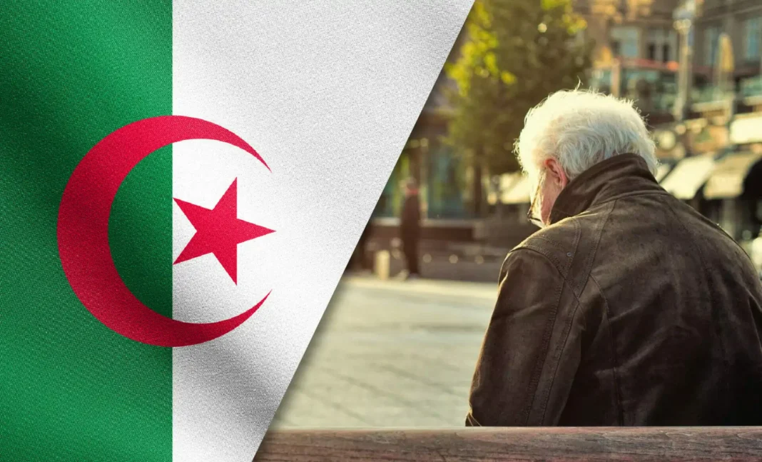 Augmentation des pensions de retraite en Algérie : Ce qu’il faut savoir… Vieillissement en Algérie, homme âgé seul, difficultés économiques.