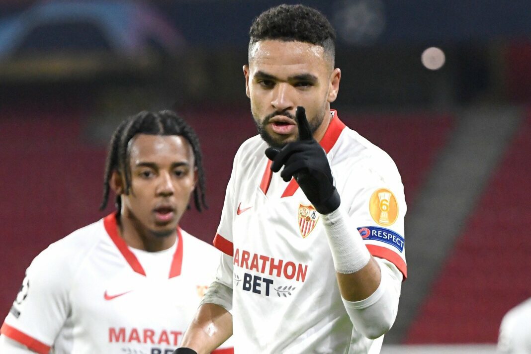Youssef En-Nesyri lors d'un match du FC Séville.