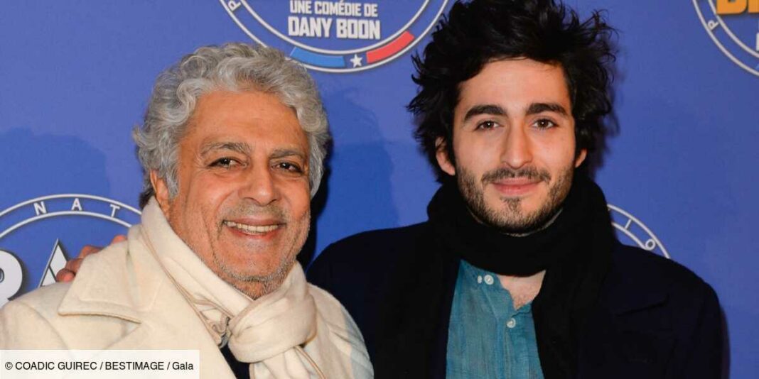 Entretien exclusif avec Enrico Macias : Son fils, son précieux soutien Enrico Macias et son fils lors d'un événement culturel.