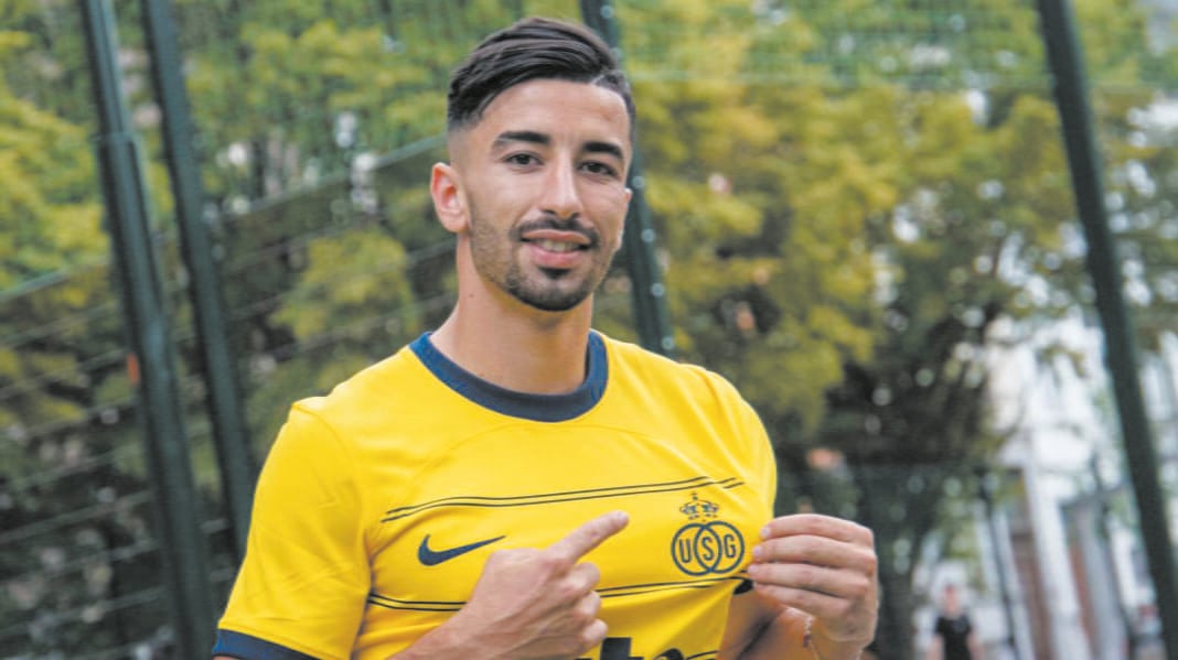 Mercato : Mohamed Amine Amoura dans le viseur d’un club anglais ! Mohamed Amine Amoura en maillot du Royal Union Saint-Gilloise.