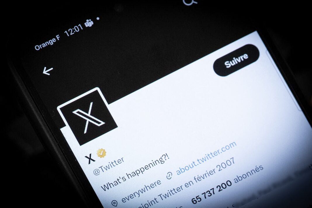 Capture d'écran de la nouvelle fonction de blocage sur X (ex-Twitter).