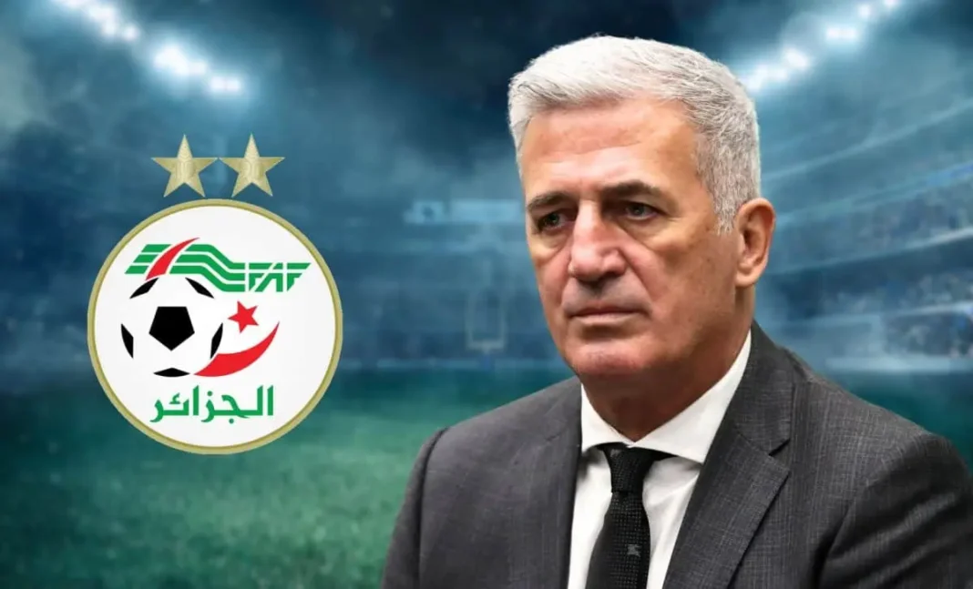 Vladimir Petkovic lors d'une conférence de presse pour la sélection algérienne.