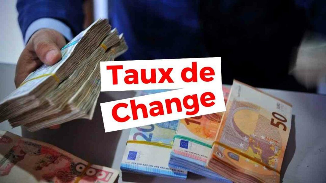 Taux de change en Algérie : Hausse de l’euro sur le marché noir ce 09 septembre 2024 Billets d'euros et de dinars algériens pour le taux de change.