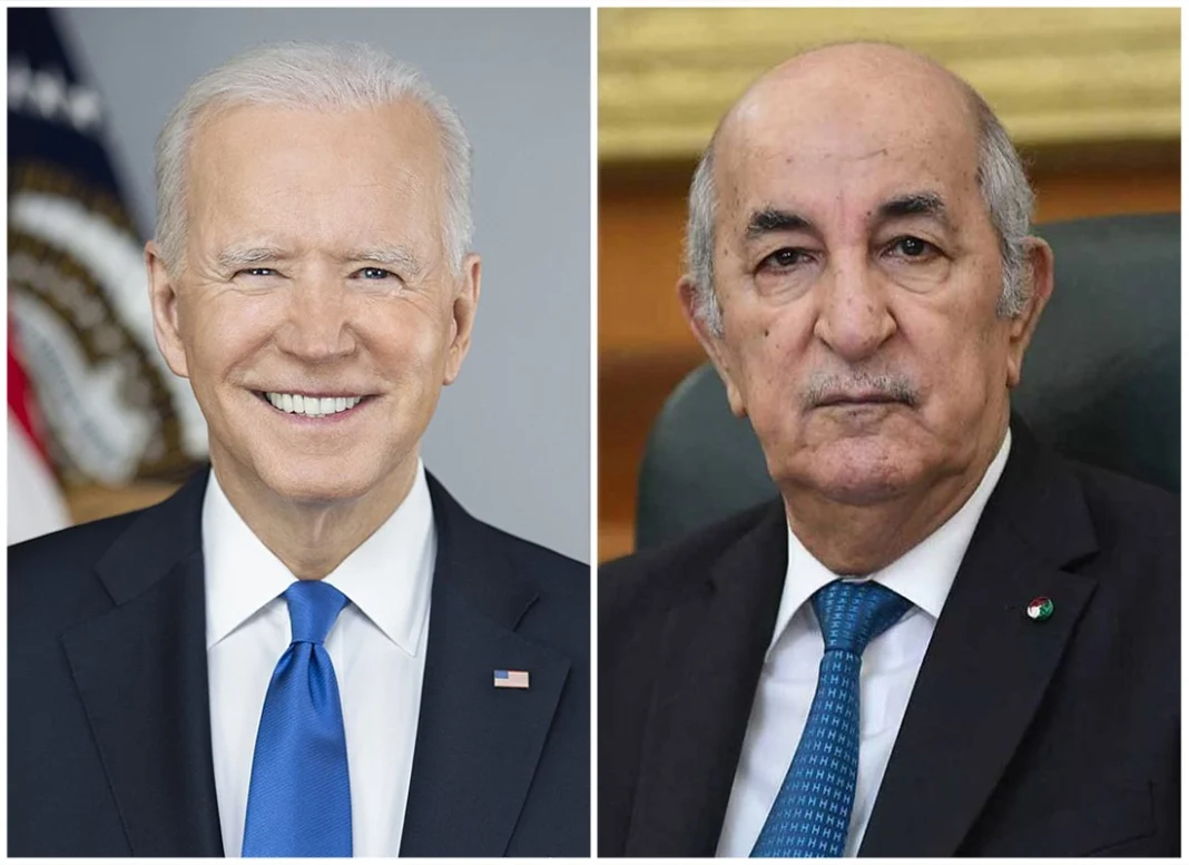 « Je suis impatient de… » Joe Biden envoie un message plein de bonnes vibrations à Tebboune Joe Biden et Tebboune lors d'une rencontre officielle.