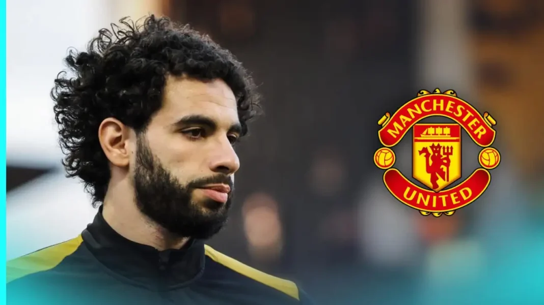 Rayan Ait-Nouri, joueur de Wolverhampton, lors d'un match de football.