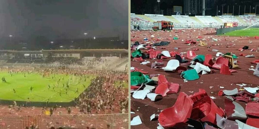 USMA-CSC : 35 supporters condamnés après les émeutes au stade Chahid Hamlaoui Débris et sièges cassés après émeutes au stade Chahid Hamlaoui.