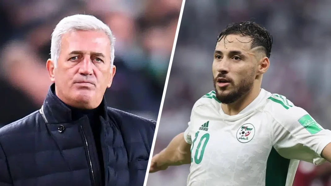 Immortel Youcef Belaïli! Le natif d’Oran se repositionne sur les cartes de Petkovic Youcef Belaïli en action lors d'un match important de football.