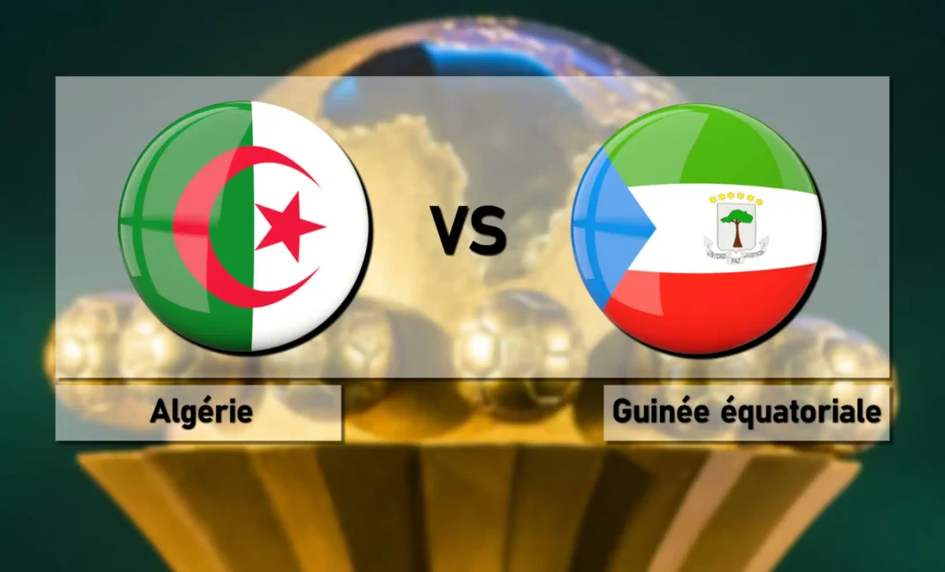 Elim CAN 2025 Algérie vs Guinée équatoriale : Heure et chaînes pour voir le match le 5 septembre 2024 Logo des équipes Algérie et Guinée Équatoriale pour la CAN 2025.