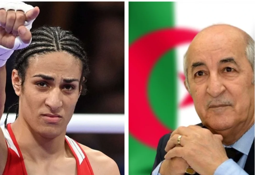 Imane Khelif en finale des JO 2024 Imane Khelif, boxeuse algérienne, en finale des JO 2024, message d'espoir de Tebboune.