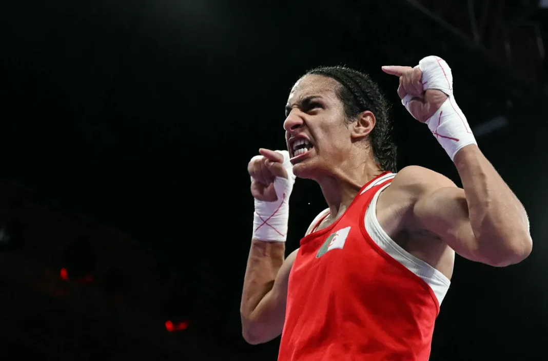 Imane Khelif en finale de boxe aux JO Paris 2024 : Force et persévérance, vers le titre olympique Imane Khelif en finale de boxe, force et détermination pour le titre olympique.