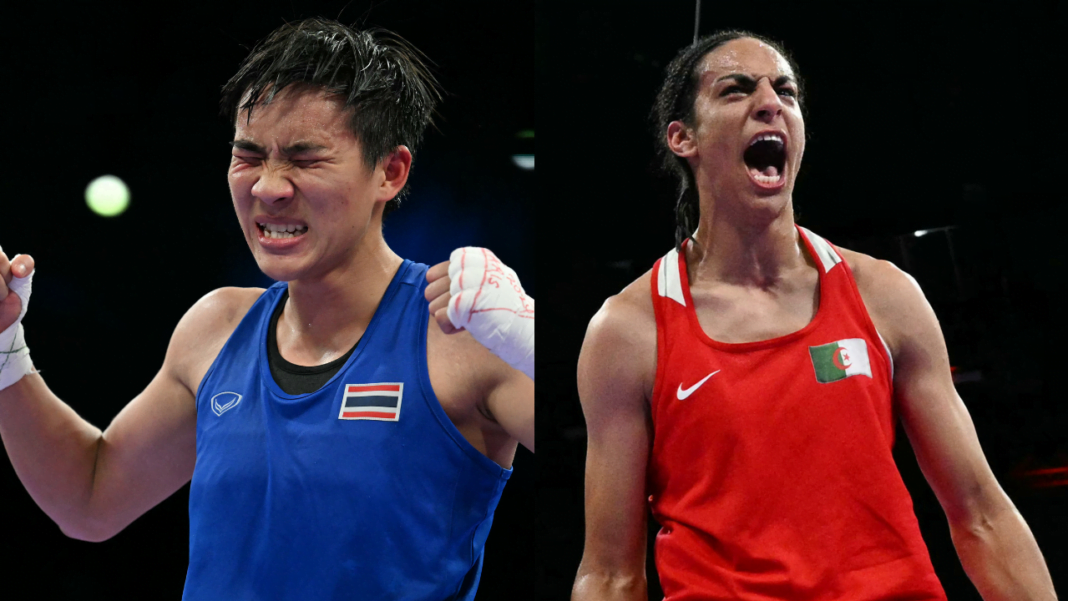 Imane Khelif vs Janjaem Suwannapheng : Vivez le combat en live en cliquant ici… Deux boxeuses féminines en pleine intensité lors d'un match.