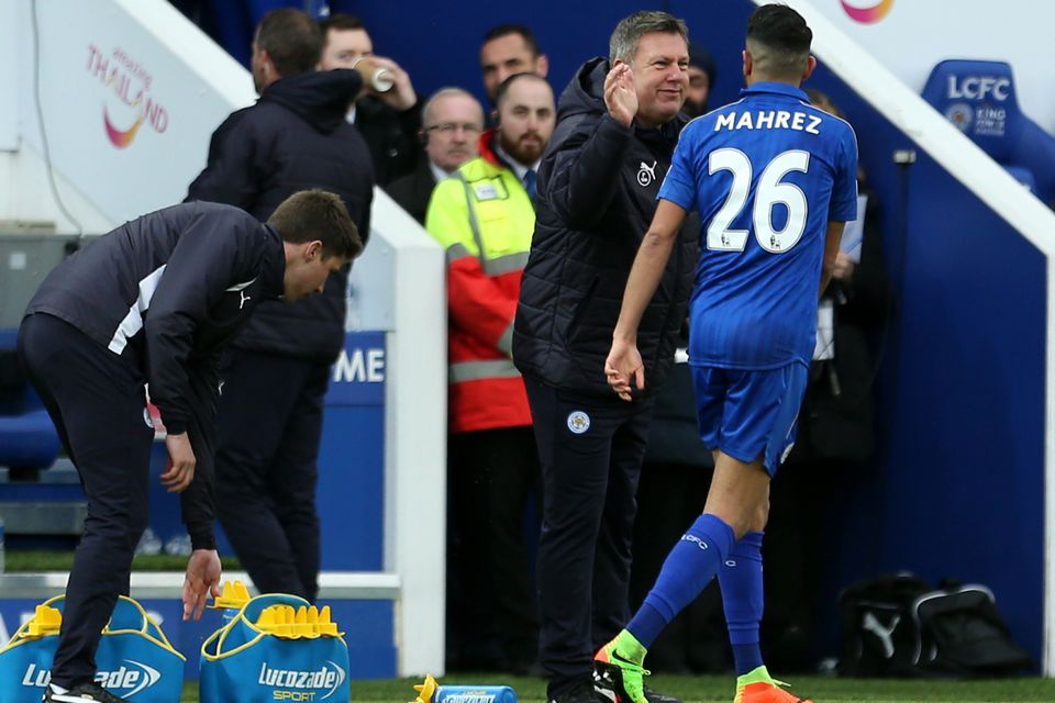 Riyad Mahrez et Craig Shakespeare