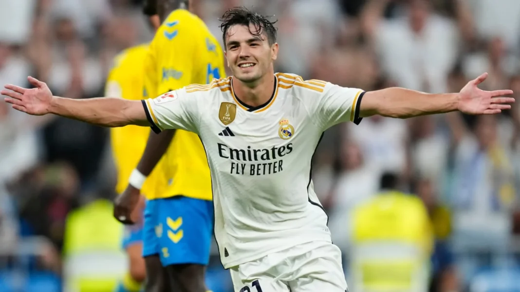 Brahim Diaz, Ballon d’Or africain? Le Maroc met un gros coup de pression à la CAF Brahim Diaz en célébration après un match de football.