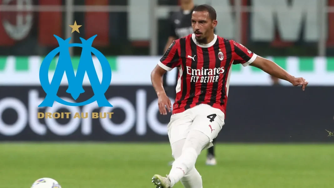 Ismaël Bennacer et l’OM : Le milieu de l’AC Milan confirme sa fidélité Ismaël Bennacer en action lors d'un match de football à l'OM.