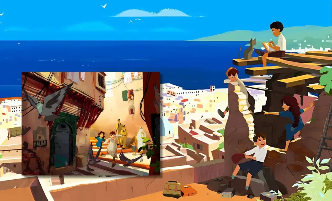 « Petite Casbah » : un dessin animé sur l’Algérie de 1955 bientôt diffusé sur France Télévisions Scène de la Petite Casbah, dessin animé sur l'Algérie de 1955.