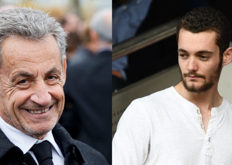 Nicolas Sarkozy et son fils Louis Sarkozy 1995417