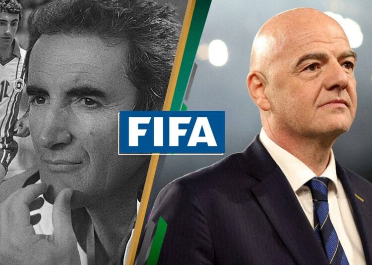 Hommage de Gianni Infantino à Djamel Menad