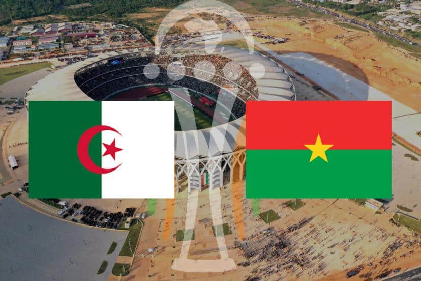 Match Algérie vs Burkina Faso Match de football Algérie contre Burkina Faso en Coupe d'Afrique.