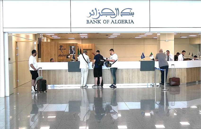 Banque d'Algérie, service bancaire Clients à la banque d'Algérie, service financier et comptoirs.