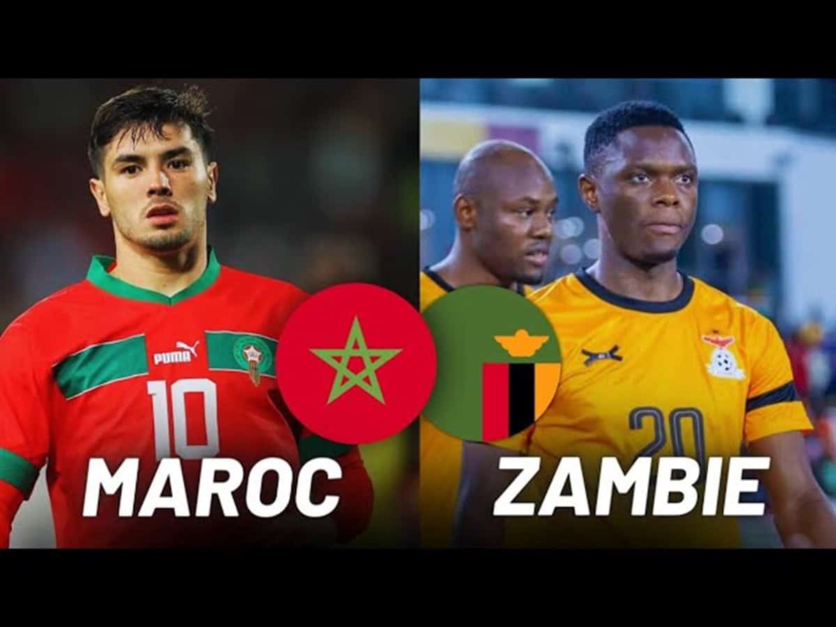Programme CAN 2025 : les matchs à ne pas manquer ce 29 déc Match de football Maroc contre Zambie pour la CAN 2025.