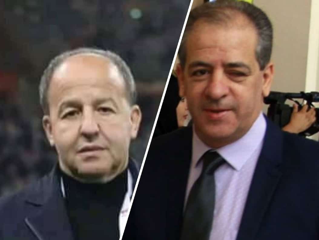 JSK : Conflits internes ! Medane valide, Ould Ali s’y oppose fermement Deux hommes en costume lors d'un événement sportif ou politique.