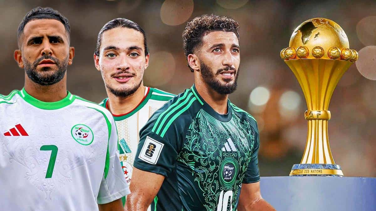 Liste de l’Algérie pour la CAN 2025 : date enfin révélée Équipe nationale d'Algérie avec le trophée de la CAN 2025.