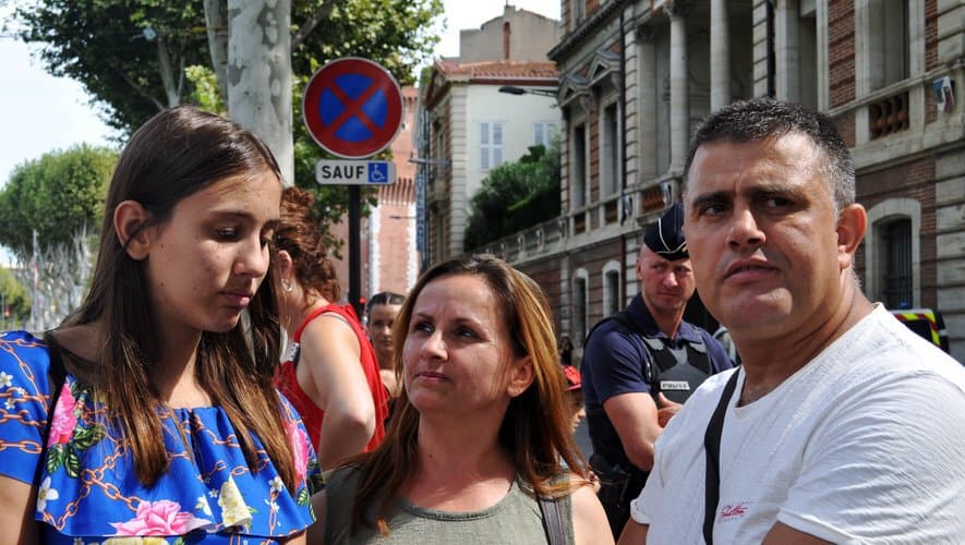 Manifestants à Perpignan lors d'une manifestation pour les droits des sans-papiers.