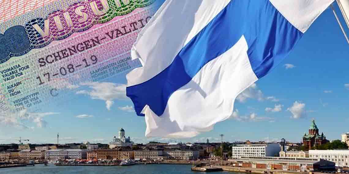 Visa Schengen ultra rapide : découvrez le pays à privilégier Drapeau finlandais et visa Schengen pour voyage rapide.