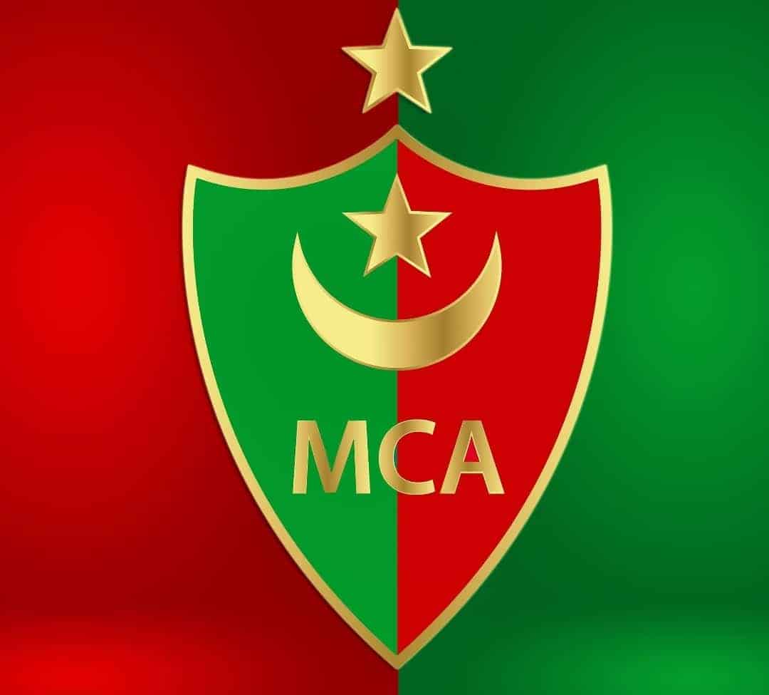 Logo du club MCA avec étoile, croissant et couleurs vert, rouge et or.