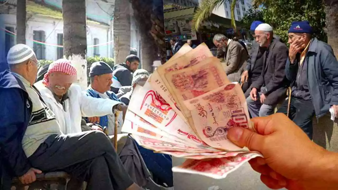 Algérie : Révolution pour les retraités Distribution de pensions de retraite aux personnes âgées en Algérie.