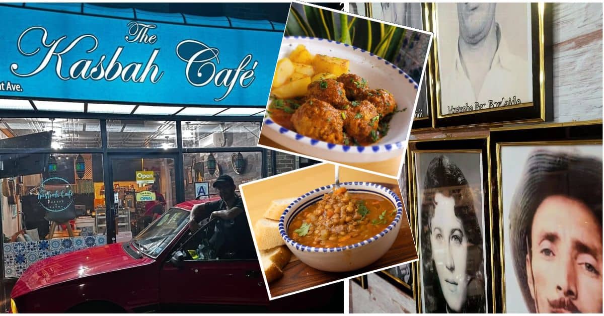 Kasbah Café à New York : une escapade algérienne authentique Café marocain à New York avec plats traditionnels et décor artistique.