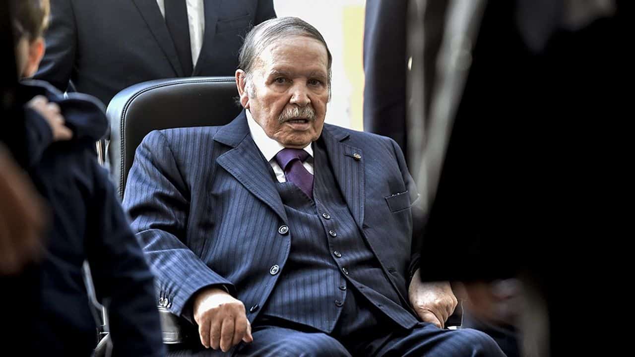 Abdelaziz Bouteflika lors d'une réunion officielle en Algérie.