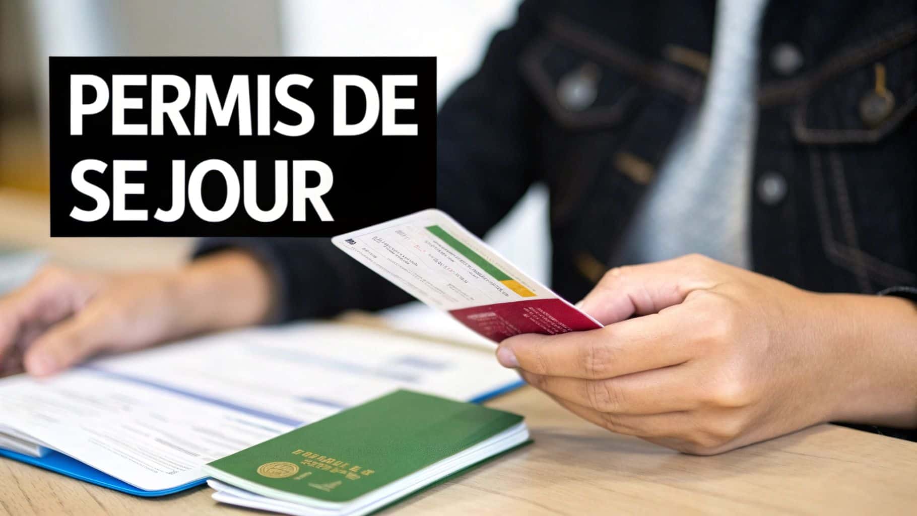 Titre de séjour : ce pays Schengen complique la donne ! Personne tenant un permis de séjour européen avec passeport et documents.
