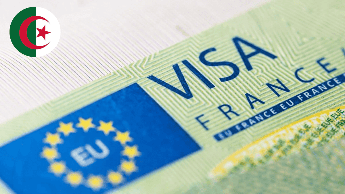 Quatre catégories de visa : Capago Algérie clarifie les règles essentielles pour la France Visa France avec symbole européen et drapeau algérien.