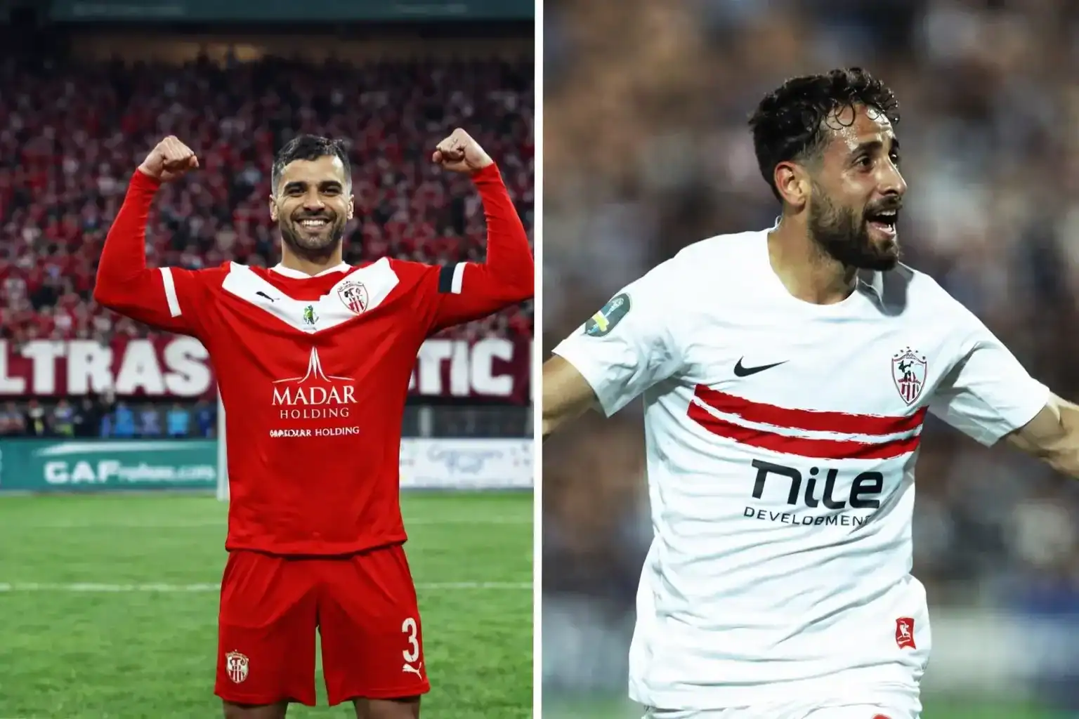 CRB face à la crise FIFA : l'enjeu avant Zamalek Deux joueurs tunisiens en action lors d'un match de football.