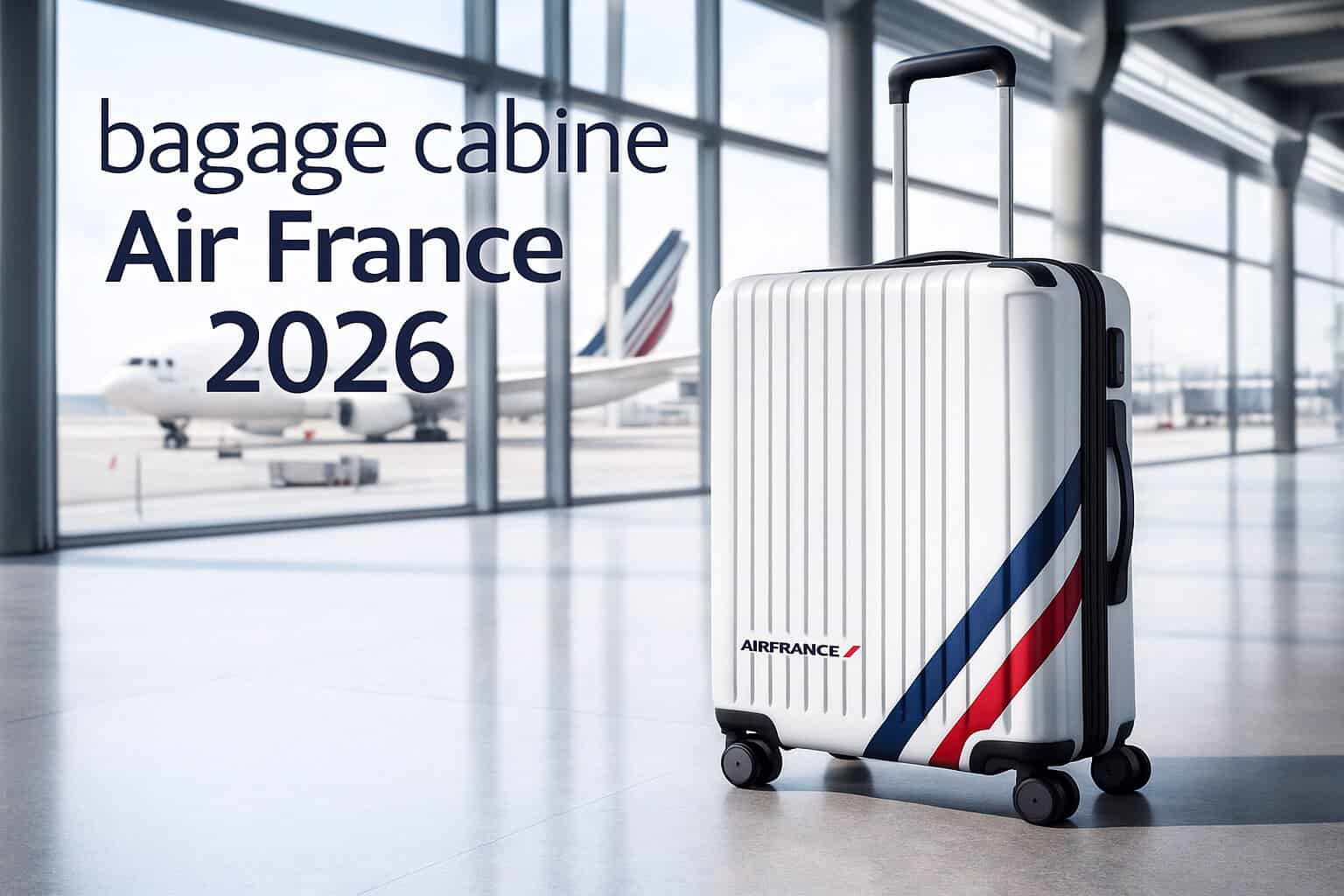 Air France 2026 : ce qui change pour votre bagage cabine Valise cabine Air France 2026 avec design moderne.